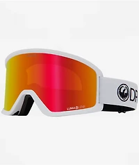 Dragon DX3 Plus White, Black & Red Ion Snowboard Goggles