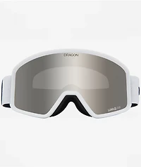 Dragon DXT Light Wing White & Silver Ion Snowboard Goggles