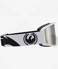 Dragon DXT Light Wing White & Silver Ion Snowboard Goggles