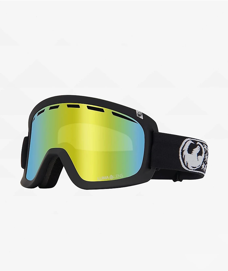 Dragon Mikkel D1 OTG Black & Gold Ion Snowboard Goggles