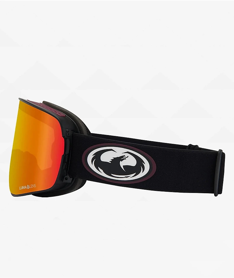 Dragon NFX2 Old Skool Kaiju & Red Ion Snowboard Goggles