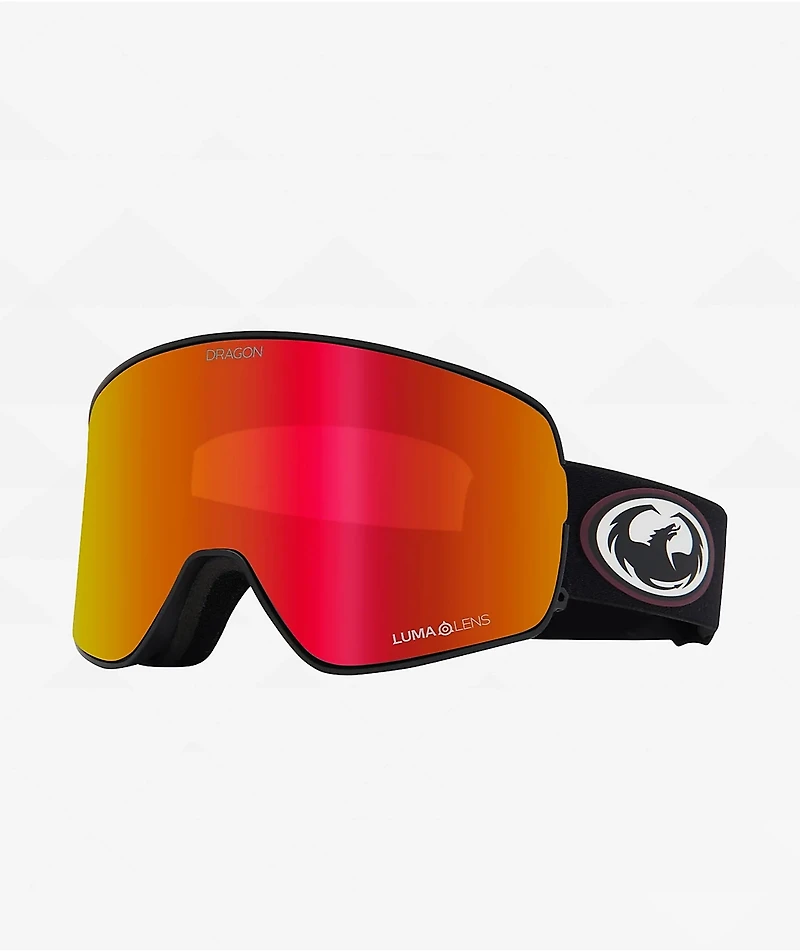 Dragon NFX2 Old Skool Kaiju & Red Ion Snowboard Goggles
