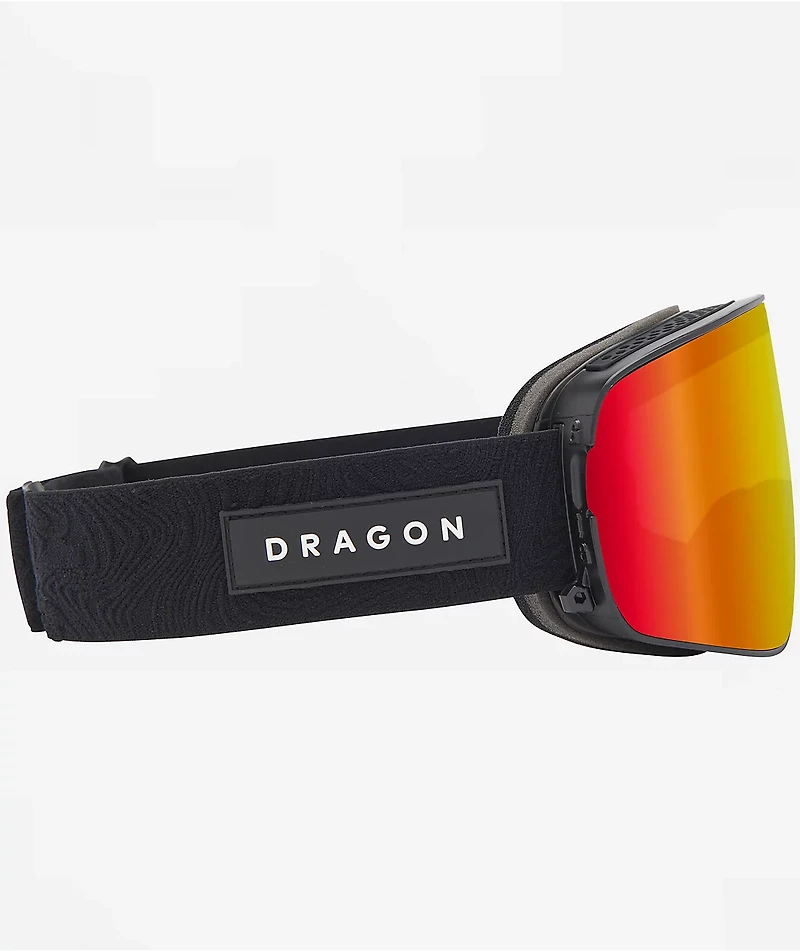 Dragon NFX2 Vantas Black & Red Ion Snowboard Goggles