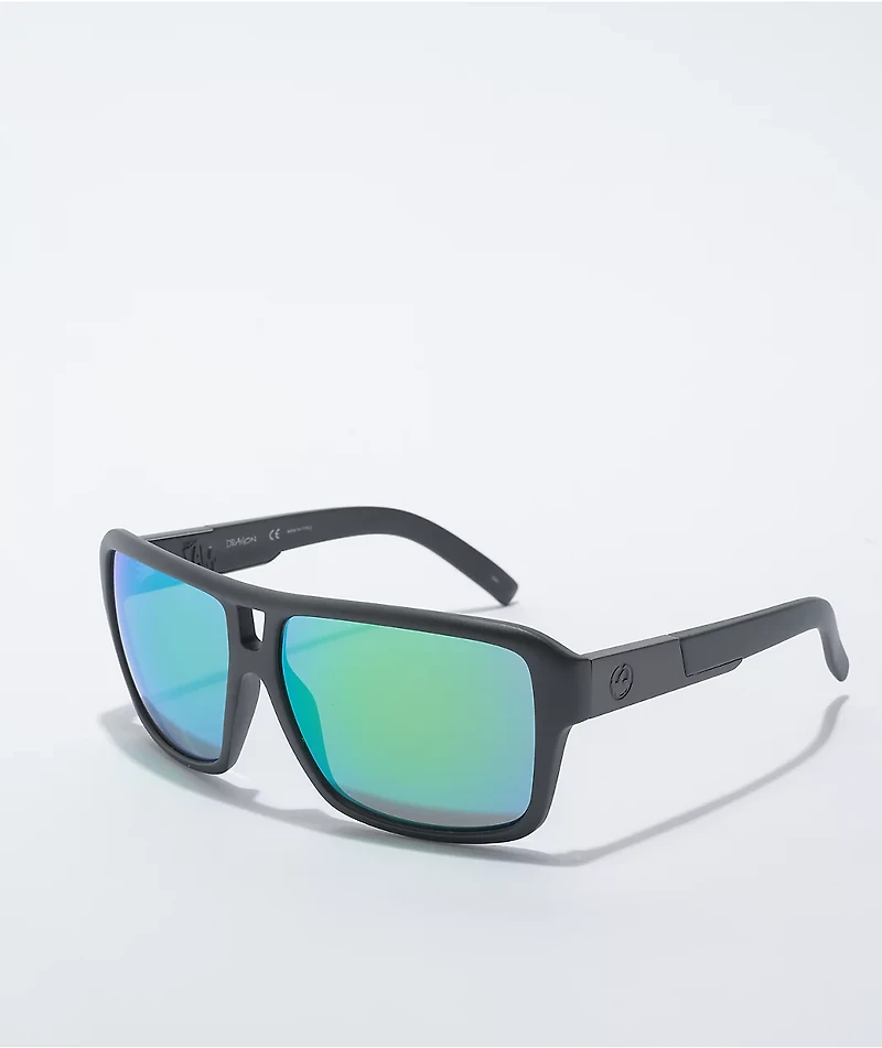 Dragon The Jam Black & LL Green Ion Sunglasses