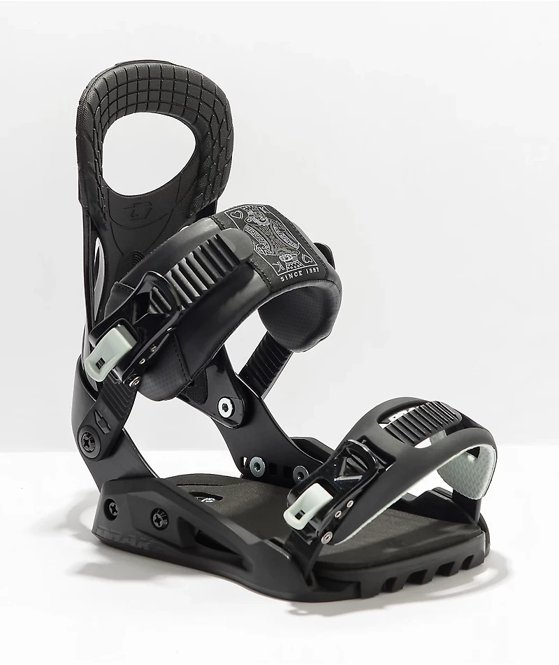 Drake King Black Snowboard Bindings 2022