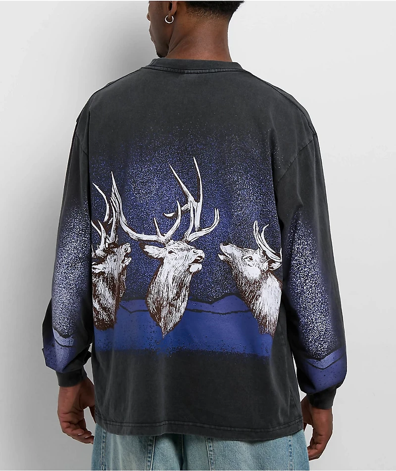 Dravus 100 Acre Wood Black Long Sleeve T-Shirt