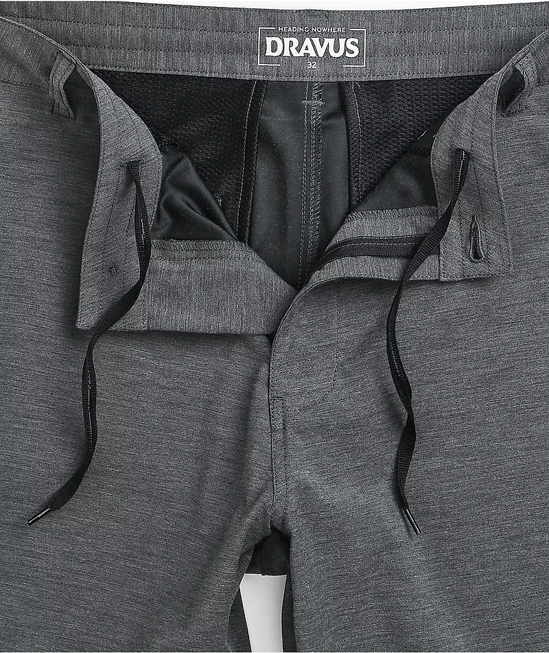 Dravus Alfresco Charcoal Hybrid Shorts