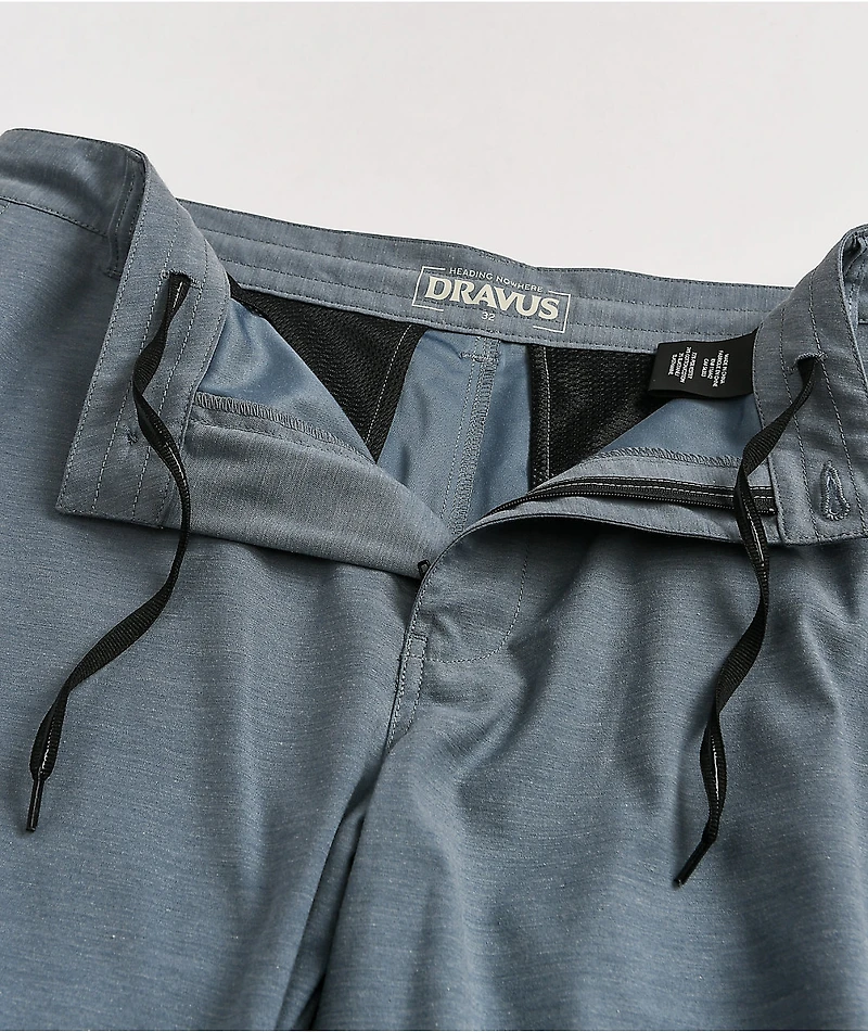 Dravus Alfresco Heather Blue Hybrid Shorts