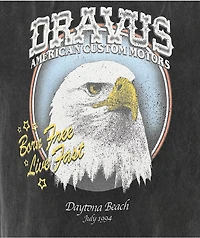 Dravus Americana Vintage Black Long Sleeve T-Shirt