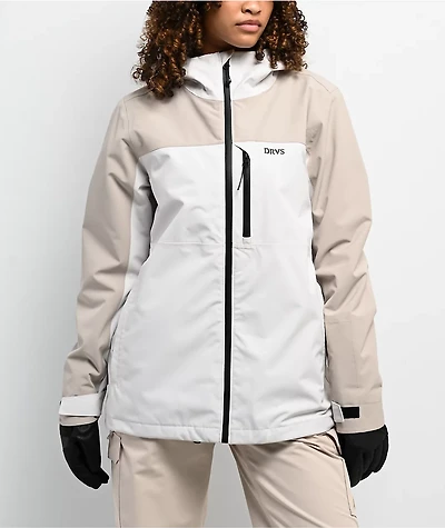 Dravus Belfair White & Natural 10K Snowboard Jacket