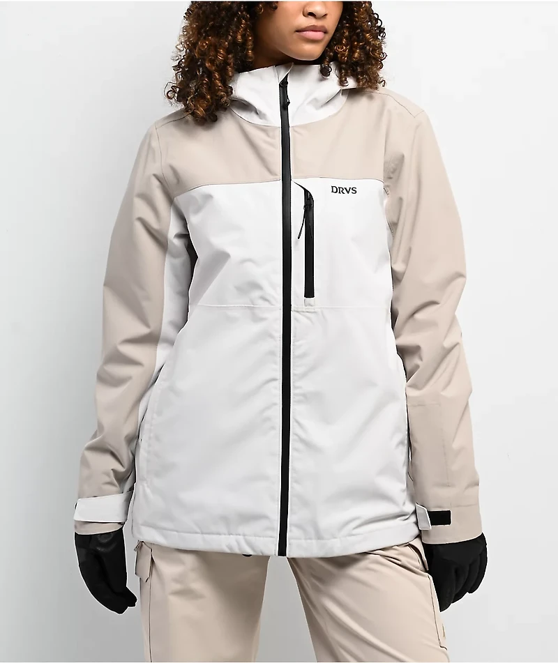 Dravus Belfair White & Natural 15K Snowboard Jacket