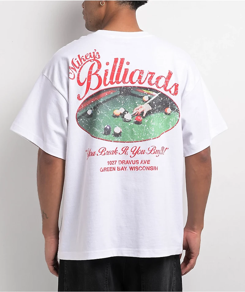 Dravus Billiards White T-Shirt