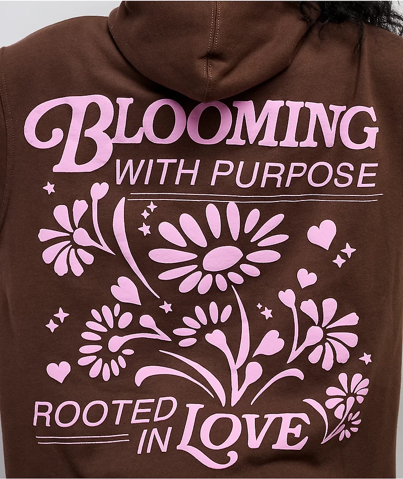 Dravus Blooming Brown Hoodie