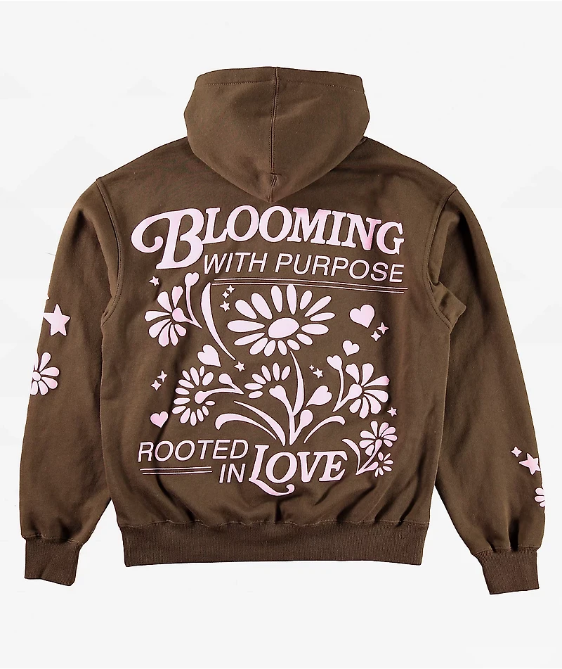 Dravus Blooming Brown Hoodie