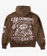 Dravus Blooming Brown Hoodie
