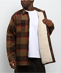 Dravus Brown Sherpa Flannel Jacket