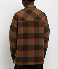 Dravus Brown Sherpa Flannel Jacket