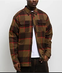 Dravus Brown Sherpa Flannel Jacket