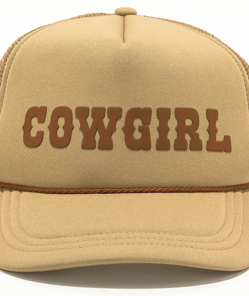 Dravus Cowgirl Brown Trucker Hat