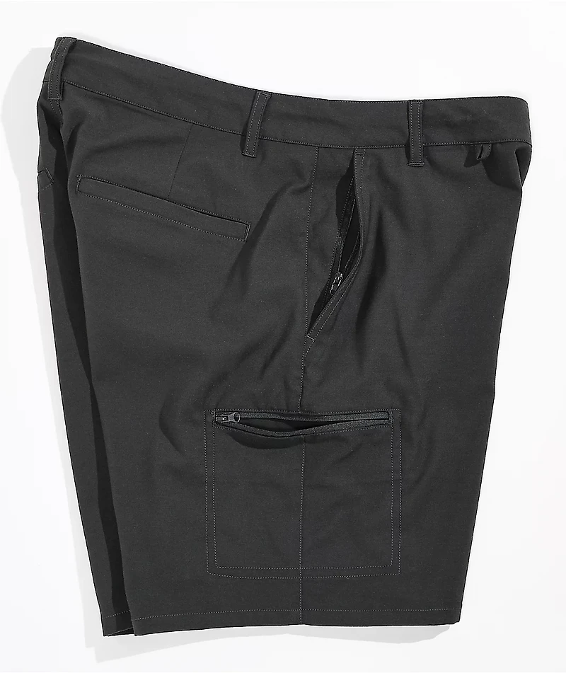Dravus Crow Black Chino Shorts