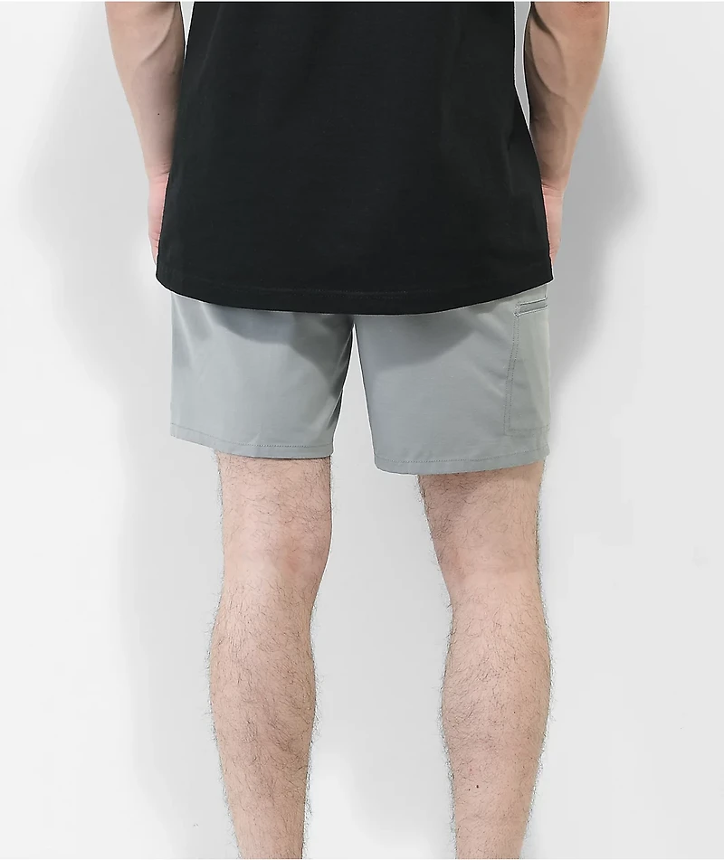 Dravus Crow Grey Hybrid Shorts 18"