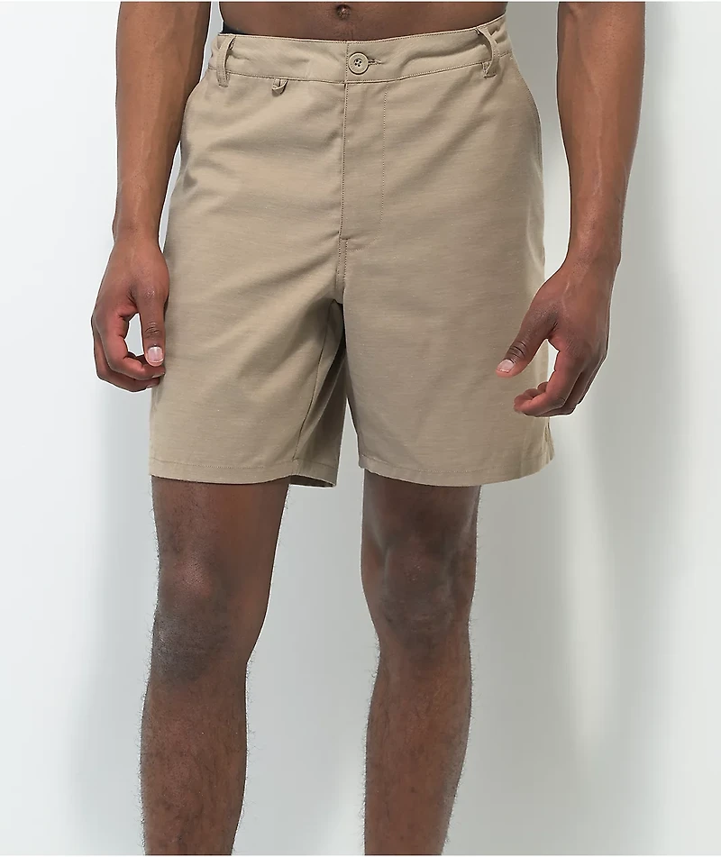 Dravus Crow Khaki Hybrid Shorts