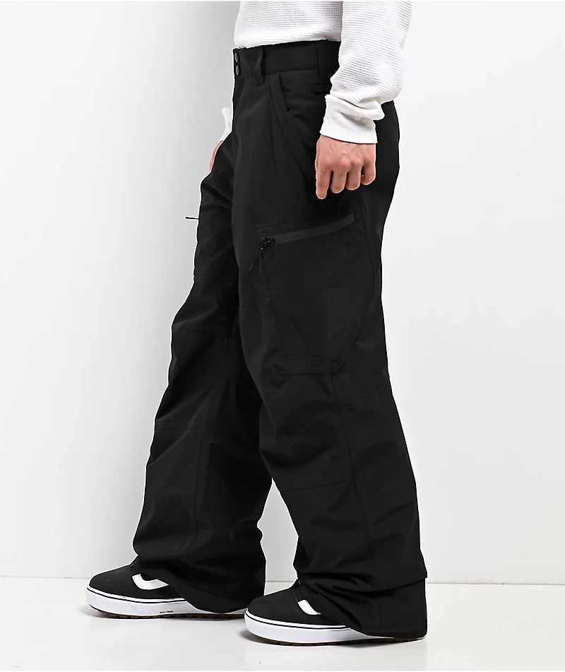 Dravus Cypress Black 15K Cargo Snowboard Pants