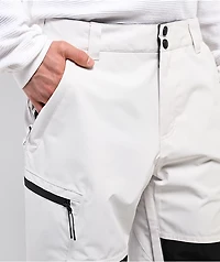 Dravus Cypress White & Black 15K Cargo Snowboard Pants