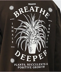 Dravus Deep Breaths Brown Hoodie