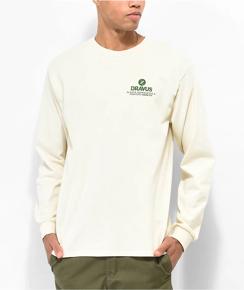 Dravus Deep Breaths Tan Long Sleeve T-Shirt