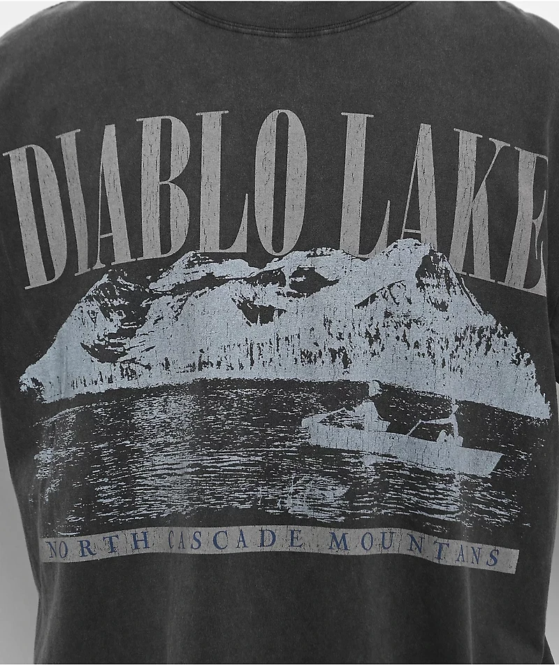 Dravus Diablo Lake Black Wash Long Sleeve T-Shirt