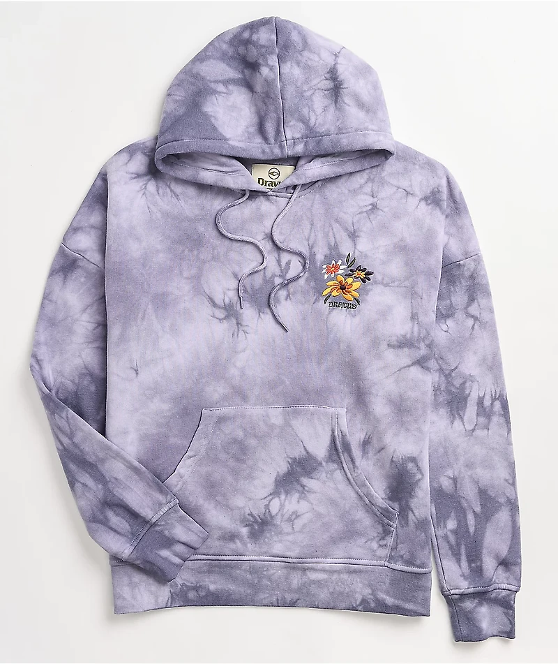 Dravus Diedra The Woods Purple Tie Dye Hoodie