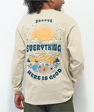 Dravus Everything Good Natural Long Sleeve T-Shirt