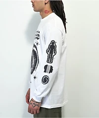 Dravus Feel Free Be White Long Sleeve T-Shirt
