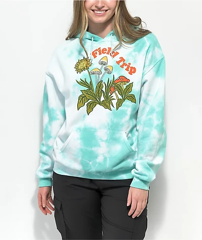 Dravus Field Trip Blue Wash Tie Dye Hoodie