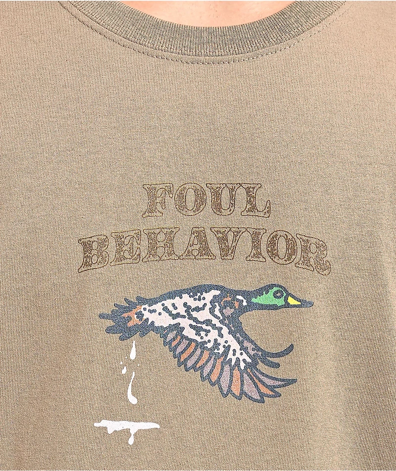 Dravus Foul Behavior Brown T-Shirt