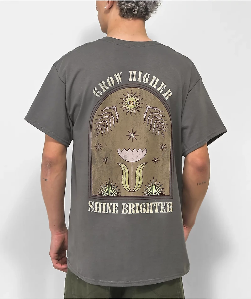 Dravus Grow Higher Charcoal T-Shirt