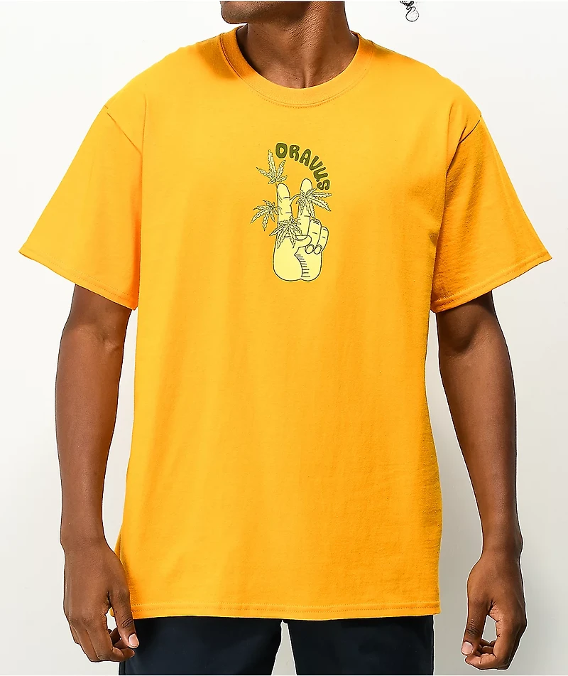 Dravus Grow Peace Orange T-Shirt