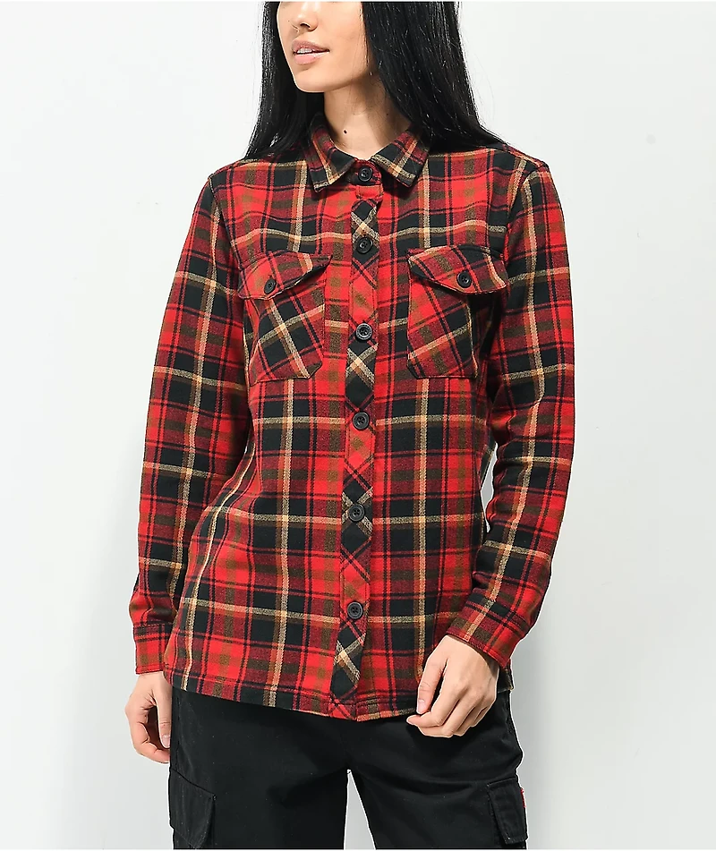 Dravus Jairn Black & Red Flannel Shirt