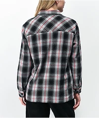 Dravus Jairn Grey & Red Flannel Shirt