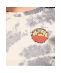 Dravus Joane Outdoorsy Grey Tie Die Knot Front T-Shirt
