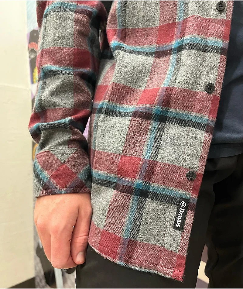 Dravus Jubal Chocolate Truffle & Black Flannel Shirt