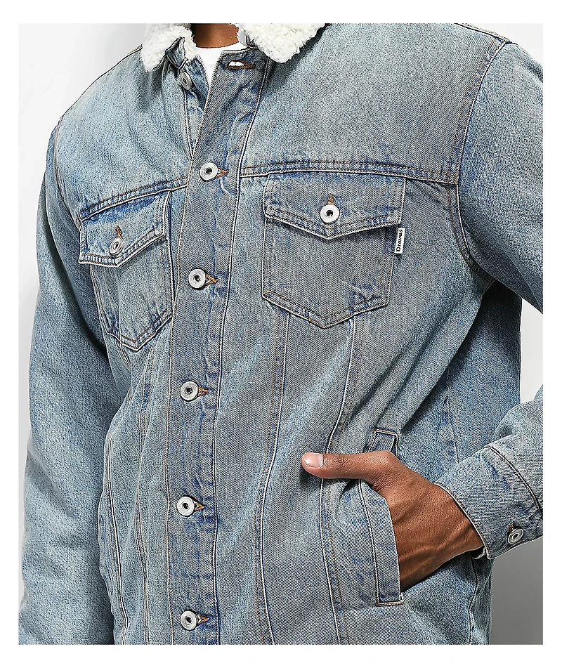 Dravus Locate Sherpa Lined Denim Jacket