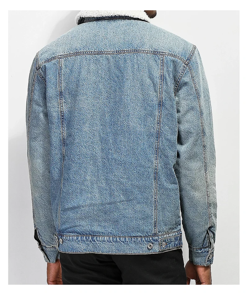 Dravus Locate Sherpa Lined Denim Jacket