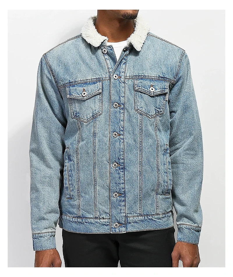 Dravus Locate Sherpa Lined Denim Jacket