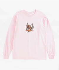 Dravus Lone Wanderer Pink Long Sleeve T-Shirt