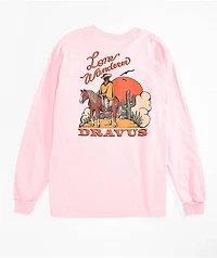 Dravus Lone Wanderer Pink Long Sleeve T-Shirt