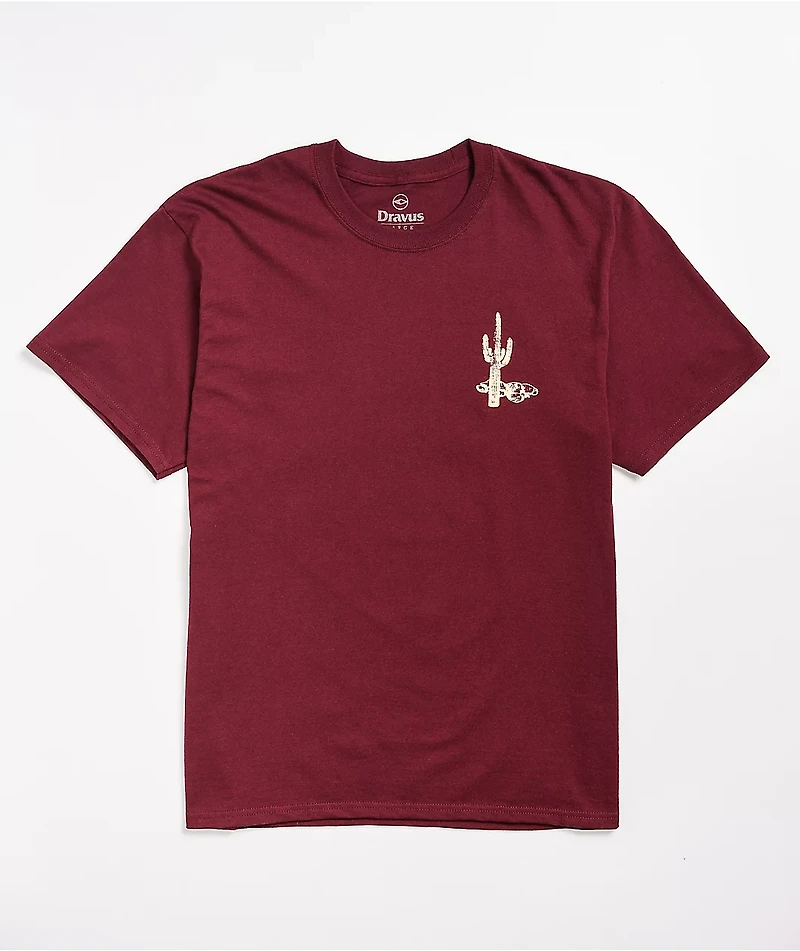 Dravus Many Moons Maroon T-Shirt