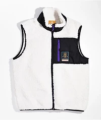 Dravus Marinda Beige Sherpa Vest