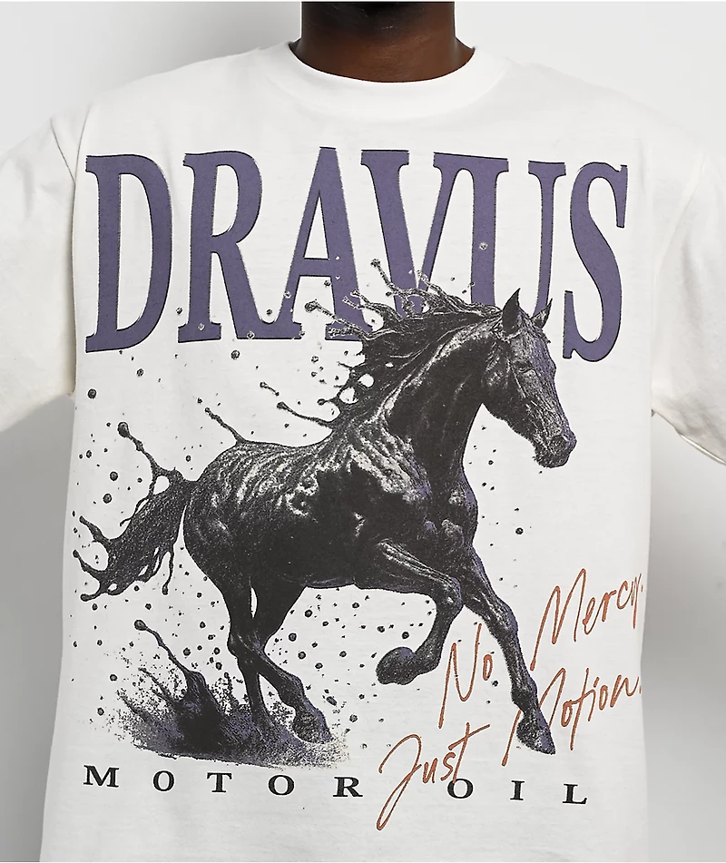 Dravus Mercy Off White Boxy T-Shirt